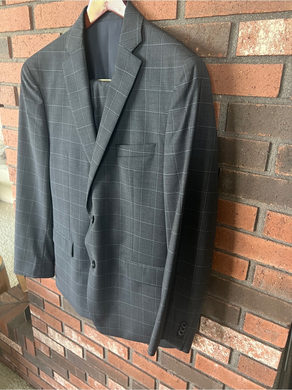 Michael Kors Charcoal Gray Windowpane Suit - Picture 4 of 14